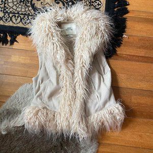 Urban Outfitters Womens Cream Gilet